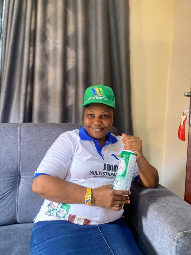 Multistream Member and Satisfied User with JINJA Herbal Extract Bottle